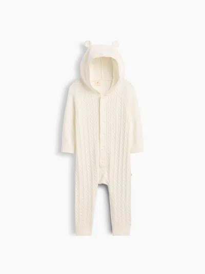 Gap Factory Baby Cashsoft Cable-knit One-piece In Neutral
