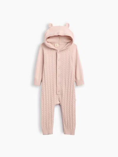 Gap Factory Baby Cashsoft Cable-knit One-piece In Pink