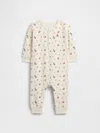 Gap Factory Baby Cloudlight Henley One-piece In Multi