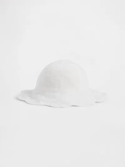 Gap Factory Baby Eyelet Bucket Hat In White