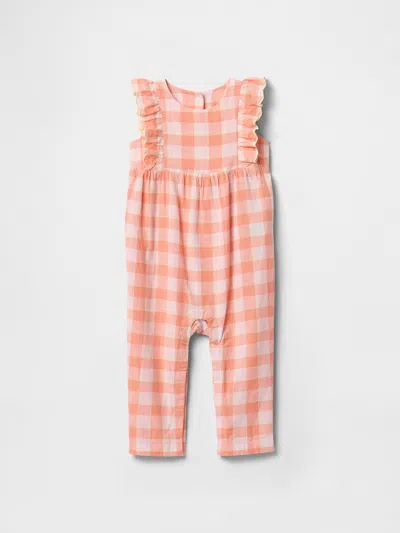 Gap Factory Baby Eyelet Ruffle One-piece In Orange