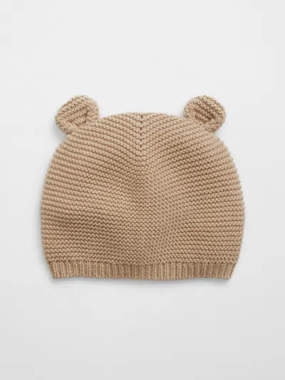 Gap Factory Baby Garter Bear Hat In Brown
