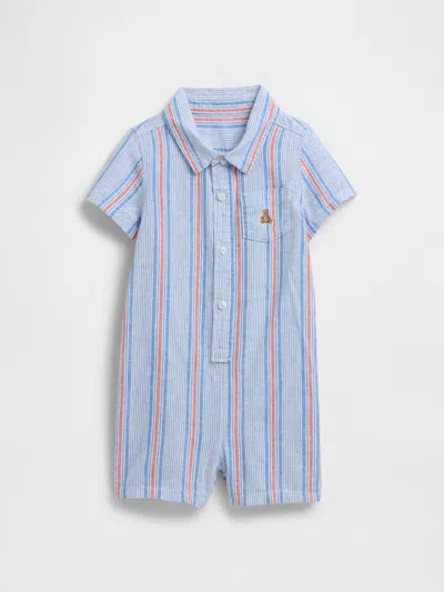 Gap Factory Baby Gauze Romper In Multi