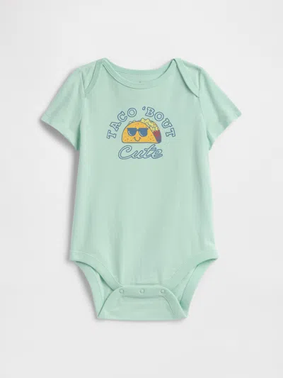 Gap Factory Baby Graphic Bodysuit In Green