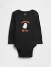 Gap Factory Baby Graphic Bodysuit In Black