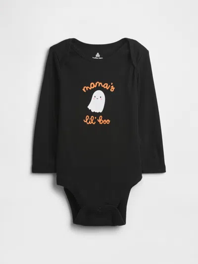 Gap Factory Baby Graphic Bodysuit In Black