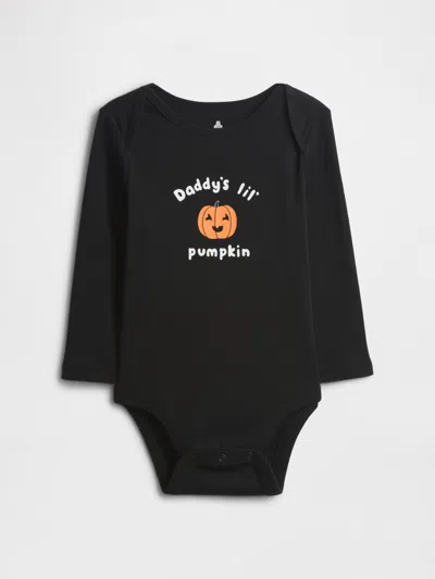 Gap Factory Baby Graphic Bodysuit In Black