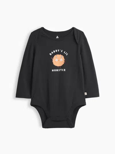 Gap Factory Baby Graphic Bodysuit In Black
