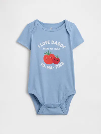 Gap Factory Baby Graphic Bodysuit In Blue