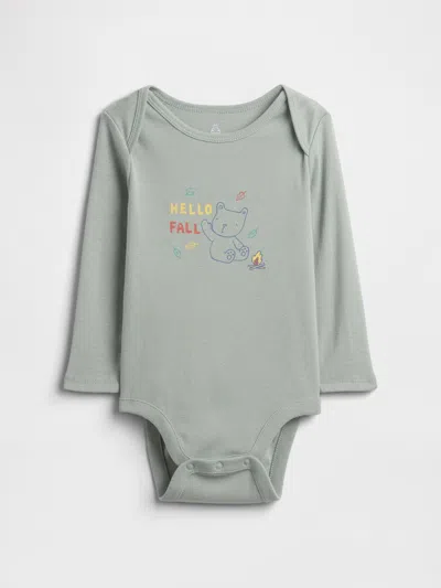 Gap Factory Baby Graphic Bodysuit In Gray