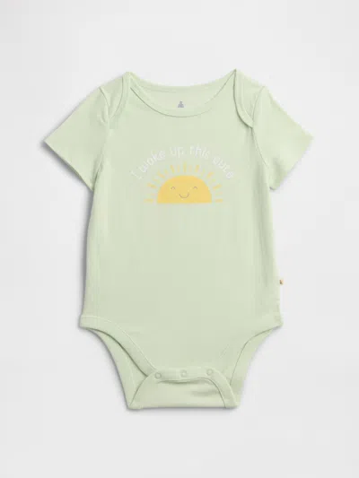 Gap Factory Baby Graphic Bodysuit In Green