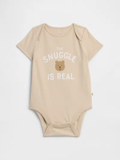 Gap Factory Baby Graphic Bodysuit In Nude