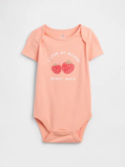 Gap Factory Baby Graphic Bodysuit In Orange