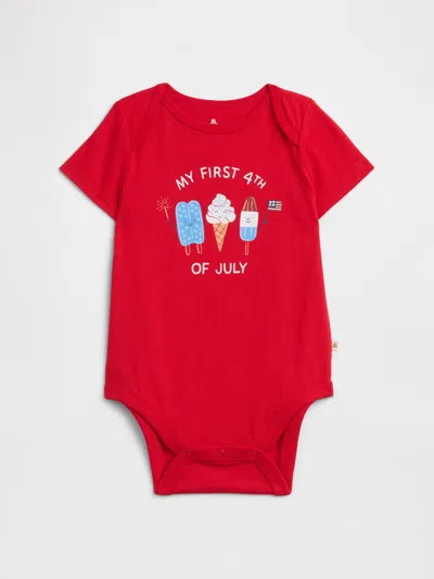 Gap Factory Baby Graphic Bodysuit In Red