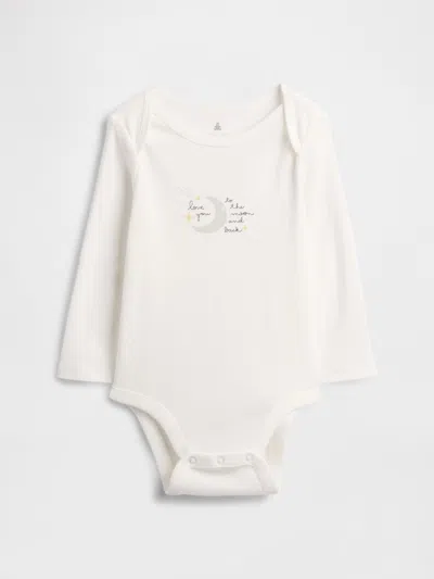 Gap Factory Baby Graphic Bodysuit In White