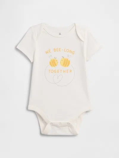 Gap Factory Baby Graphic Bodysuit In White