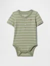 Gap Factory Baby Henley Bodysuit In Green