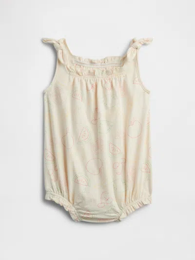 Gap Factory Baby Knot-tie Bodysuit In Neutral