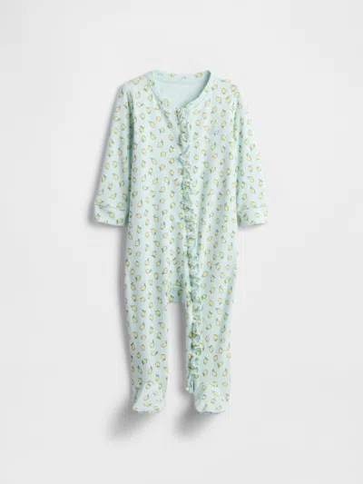 Gap Factory Baby Print Two-way Zip One-piece In White