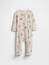 Gap Factory Baby Print Two-way Zip One-piece In White