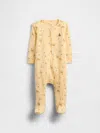 Gap Factory Baby Print Two-way Zip One-piece In Yellow