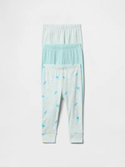 Gap Factory Baby Pull-on Pants (3-pack) In Blue