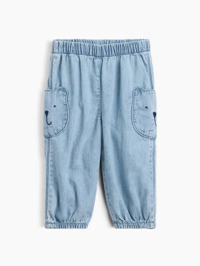 Gap Factory Baby Pull-on Brannan Bear Jeans In Light Indigo