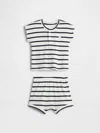 Gap Factory Baby Ribbed Henley Two-piece Outfit Set In Multi
