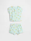 Gap Factory Baby Ribbed Henley Two-piece Outfit Set In Multi