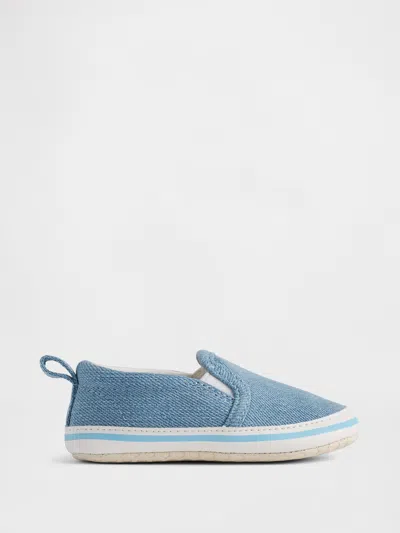 Gap Factory Baby Slip-on Denim Sneakers In Blue