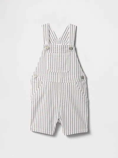 Gap Factory Baby Stripe Shortalls In Brown