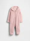 Gap Factory Baby Teddy Sherpa One-piece In Pink