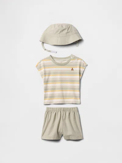 Gap Factory Baby Three-piece Outfit Set In Gray