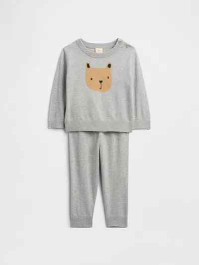 Gap Factory Baby Two-piece Sweater Set In Gray