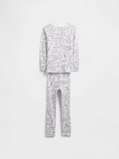 Gap Factory Babygap 100% Organic Cotton Colorable Pj Set In White