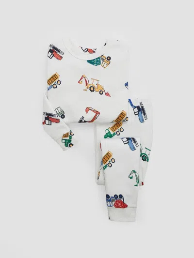 Gap Factory Babygap 100% Organic Cotton Digger Truck Pj Set In Multi