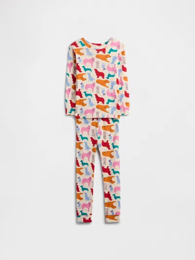 Gap Factory Babygap 100% Organic Cotton Dog Pj Set In Multi