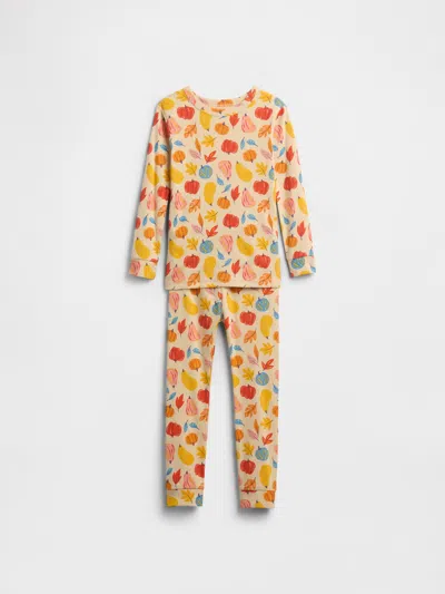Gap Factory Babygap 100% Organic Cotton Fall Harvest Pj Set In Multi