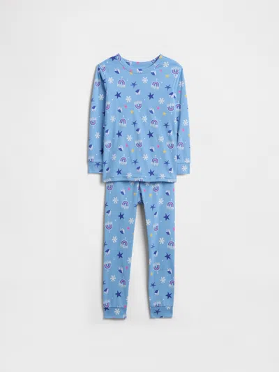 Gap Factory Babygap 100% Organic Cotton Hanukkah Pj Set In Blue