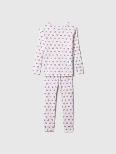 Gap Factory Babygap 100% Organic Cotton Heart Pj Set In Multi