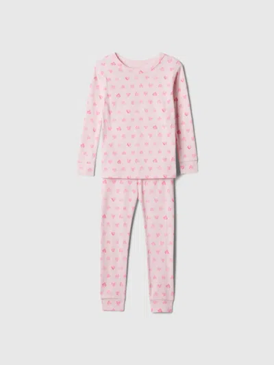 Gap Factory Babygap 100% Organic Cotton Heart Pj Set In Multi