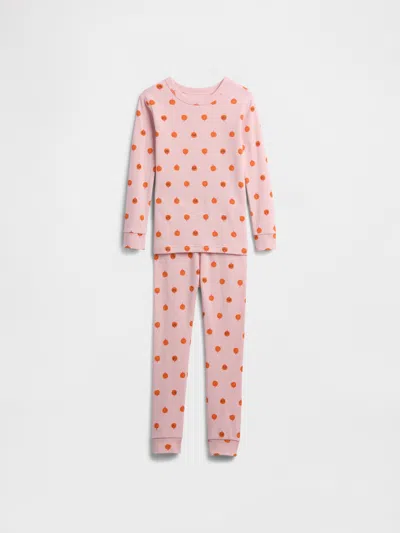 Gap Factory Babygap 100% Organic Cotton Pumpkin Pj Set In Pink