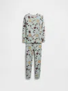 Gap Factory Babygap 100% Organic Cotton S'mores Pj Set In Gray