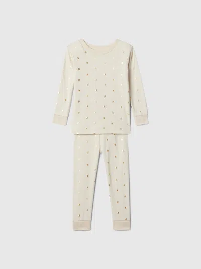 Gap Factory Babygap 100% Organic Cotton Star Pj Set In Neutral