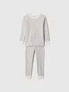 Gap Factory Babygap 100% Organic Cotton Stripe Pj Set In Gray