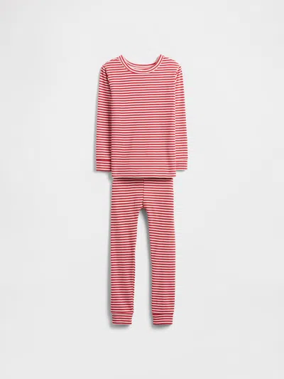 Gap Factory Babygap 100% Organic Cotton Stripe Pj Set In Multi