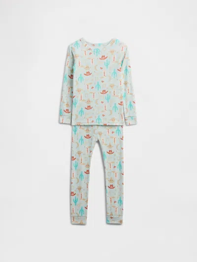 Gap Factory Babygap 100% Organic Cotton Western Pj Set In Green