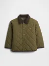 Gap Factory Babygap 100% Recycled Quilted Barn Jacket In Green