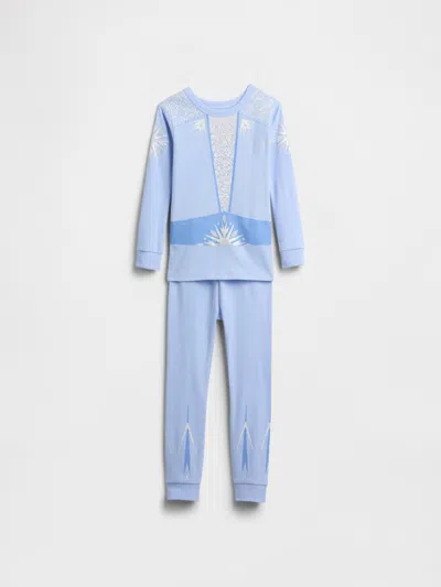 Gap Factory Babygap &#215 Disney Frozen 100% Organic Cotton Pj Set In Blue