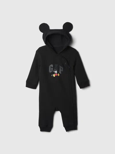 Gap Factory Babygap &#215 Disney Logo One-piece In Black